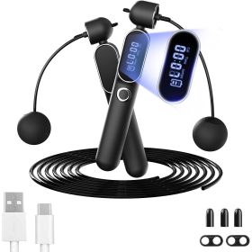 2 In 1 Adjustable Digital Intelligent Cordless Weighted Skipping Rope