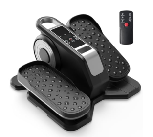 Compact Under-Desk Elliptical --Quiet Mini Pedal Exerciser With Adjustable Speed And LED Display (Option: Silver)