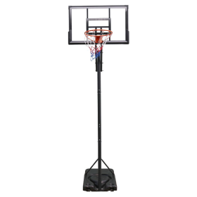 TotheCORE Basketball Stand 7.55-10.00 Ft Adjustable Portable Basketball Hoop & Goal PC Backplate, Large Base & Wheels (Option: Basketball hoops)