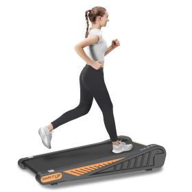 Home Exercise Walking Pad Under Desk Treadmill 8% Incline for Small Space (Color: as Pic)